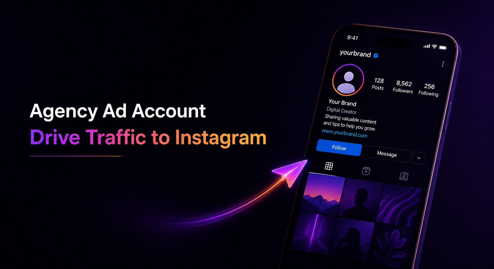 How to Use an Agency Ad Account to Drive Traffic to Your Instagram Profile